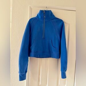 Sold ❌Lululemon Scuba Oversized Funnel Neck Half-Zip blue Nile XS/S